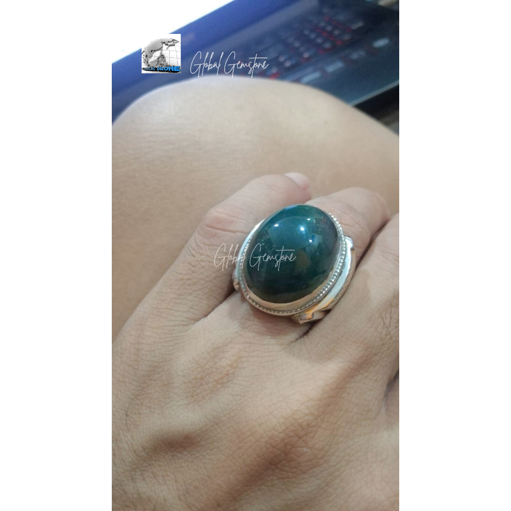 Batu Cincin Giok Bacan Lumut dll Ring 9