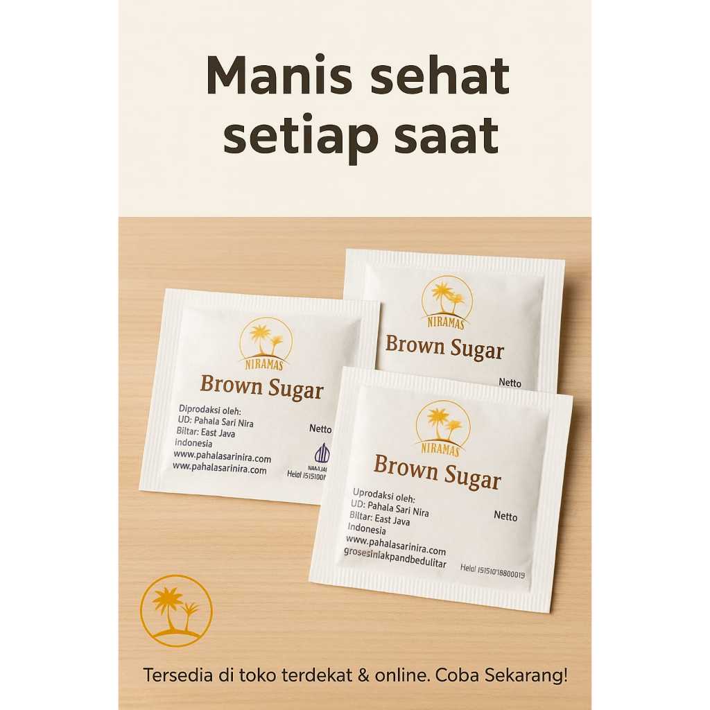 

Niramas gula kelapa serbuk kemasan sachet