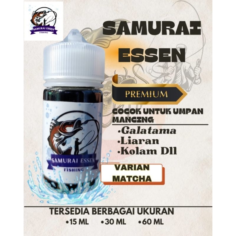 SAMURAI ESSEN  Varian MATCHA 100% pemikat ikan Mas super Nila Mujair mujaer  lele super babon Esen c