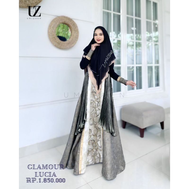 [UMIZAEN] SET SYARI LUCIA GLAMOUR set syari glamour//set syari mewah// set syari khimar