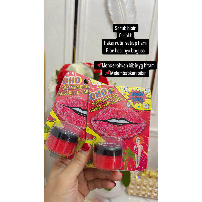 SCRUB BIBIR OHO LIP SCRUB OHO ORI