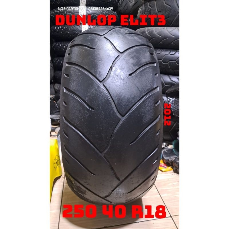 ban dunlop elite 3 uk 250 40 ring 18 copotan for custom harley davidson