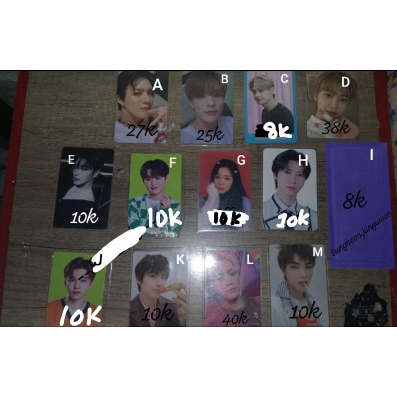 photocard nct,enha,irene