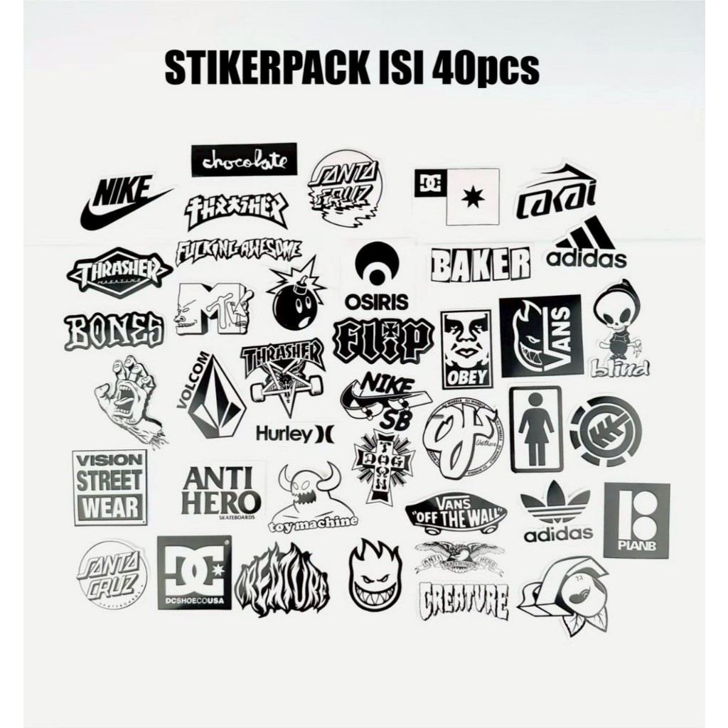 

STICKER GRAPTAC SABLON PREMIUM BRAND AND BAND 40PCS