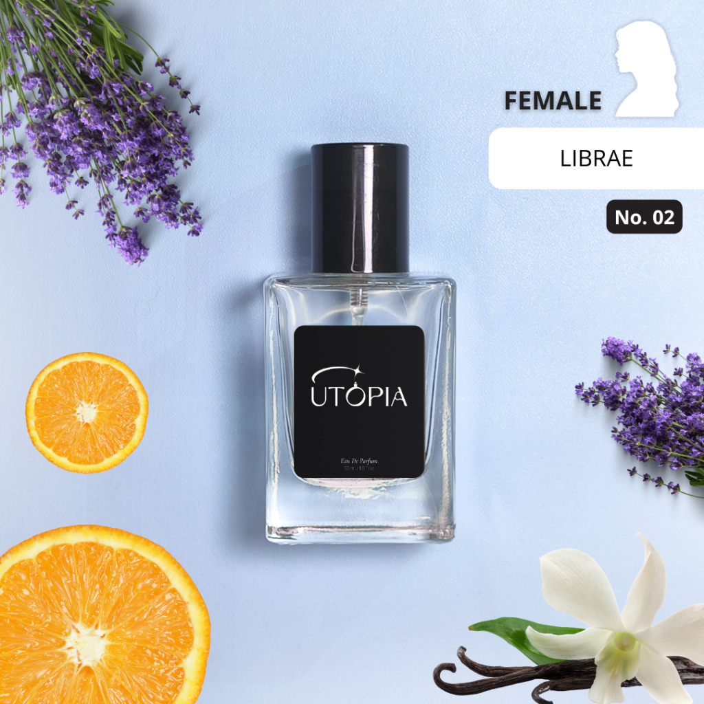 Utopia - LIBRAE Parfum Wanita Tahan Lama Aroma Floral, Bold, Mewah Inspired | Parfume Perfume Farfum