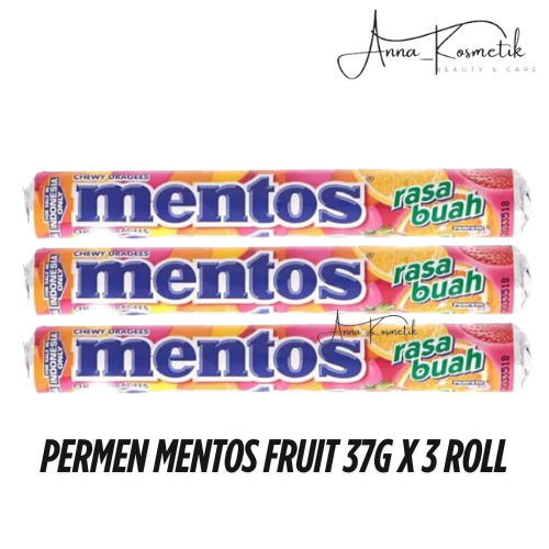 

Permen Mentos Fruit 37gr x 3 Roll