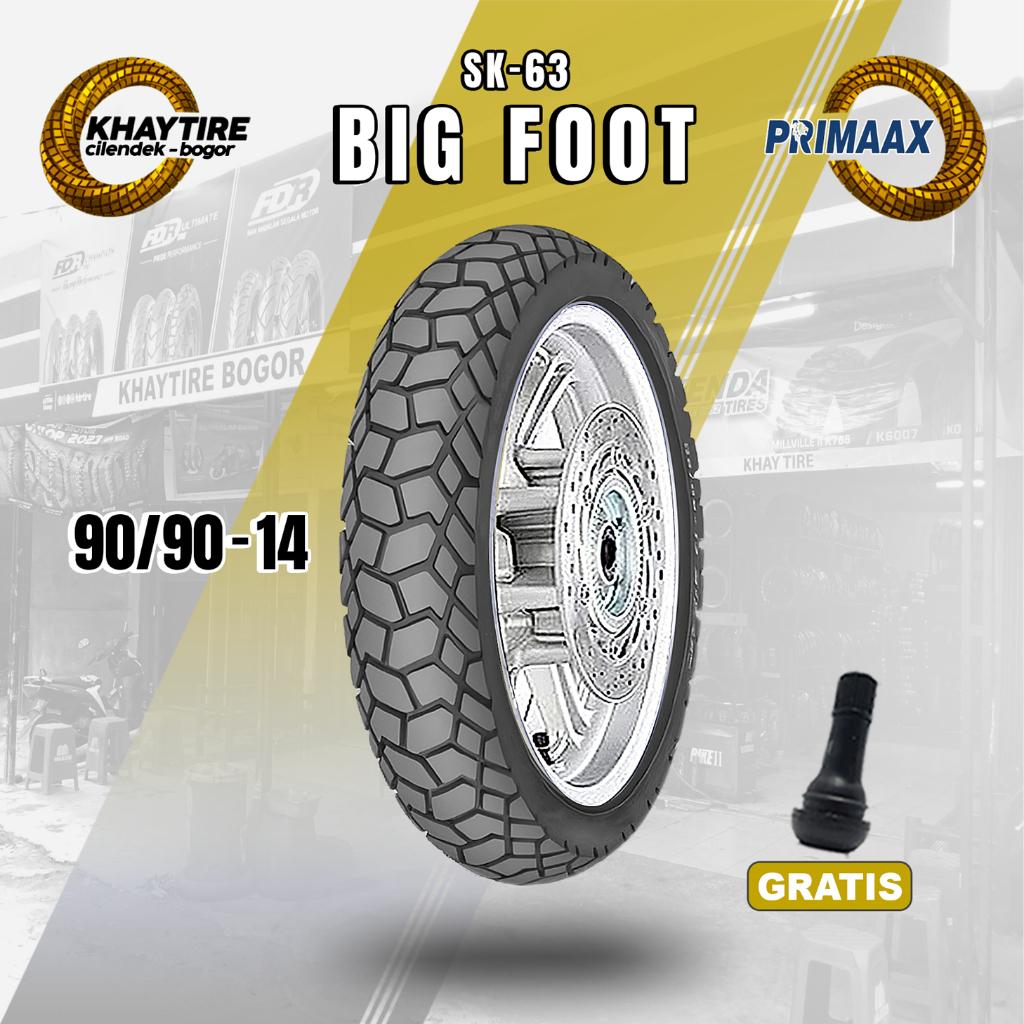 Ban Motor Matic PRIMAAX SK-63 90/90-14 Tubeless