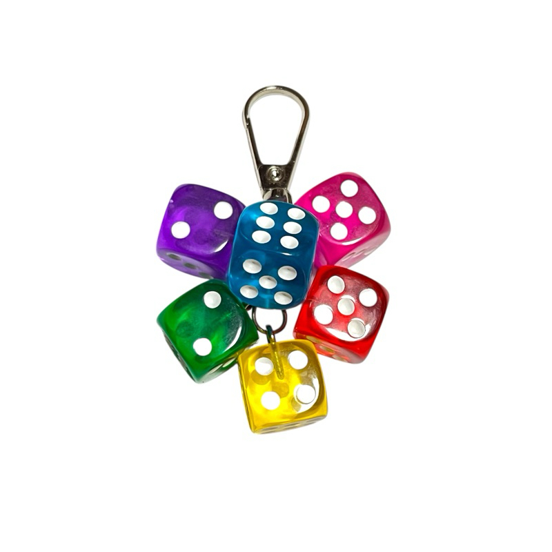 KEYCHAIN DADU | keychain skena | kalcer |carabiner | gantungan kunci dadu