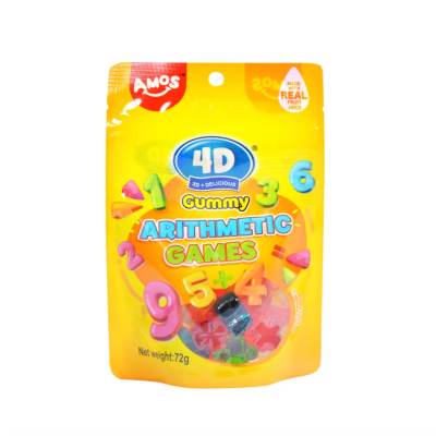 

Amos 4D Permen Jeli 3D Bentuk Arithmetic Games Rasa Buah 72 g