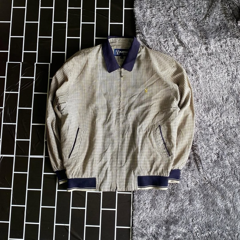 VTG PLAYBOY CLASSIC  TARTAN JAKET