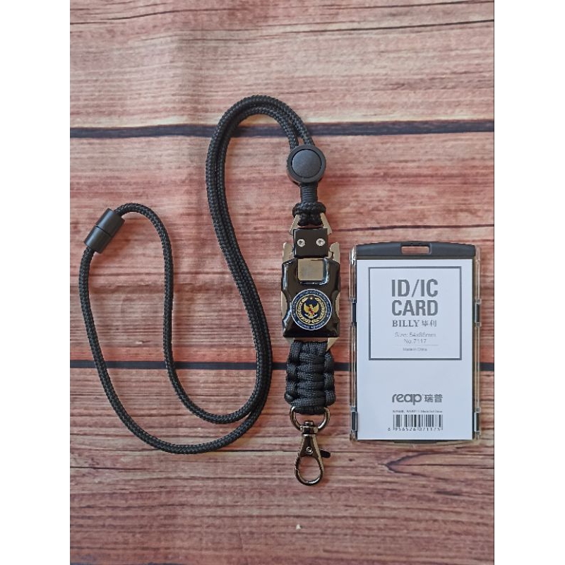 

Tali Lanyard id card Logo KEMENIMIPAS Model Tactical