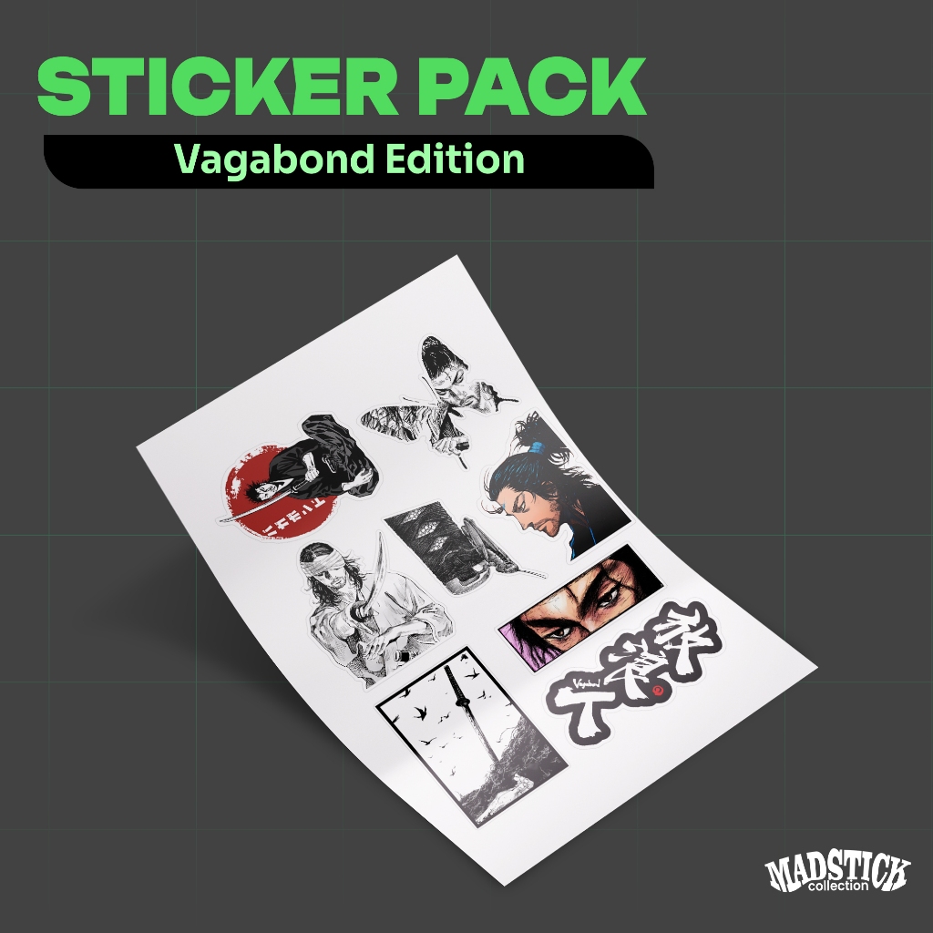 

STICKER PACK VAGABOND / STICKER ANIME / STICKER AESTHETIC / STIKER HP
