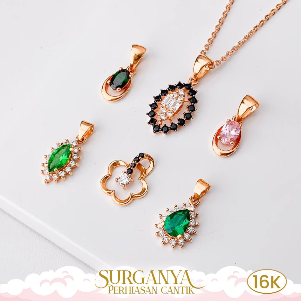 Macan Gold Kadar 16k - Yellow Gold For Pendant - Liontin Permata Warna