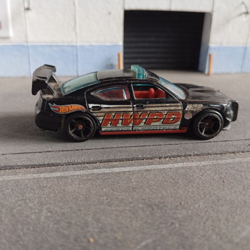 Hot wheels hotwheels loose Dodge charger drift police mobil polisi hitam black