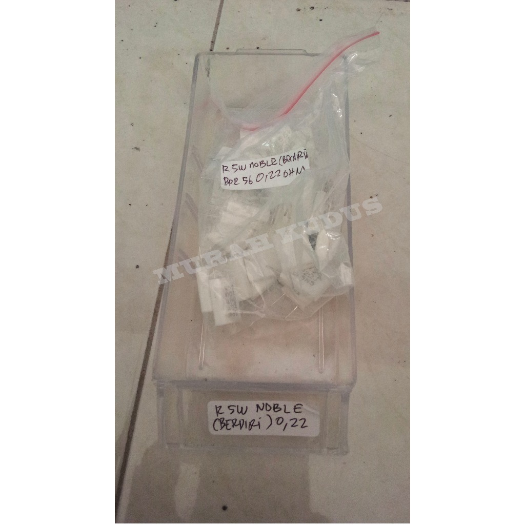 RESISTOR KAPUR /R 5WATT NOBLE (BERDIRI) BPR56 0,22 OHM