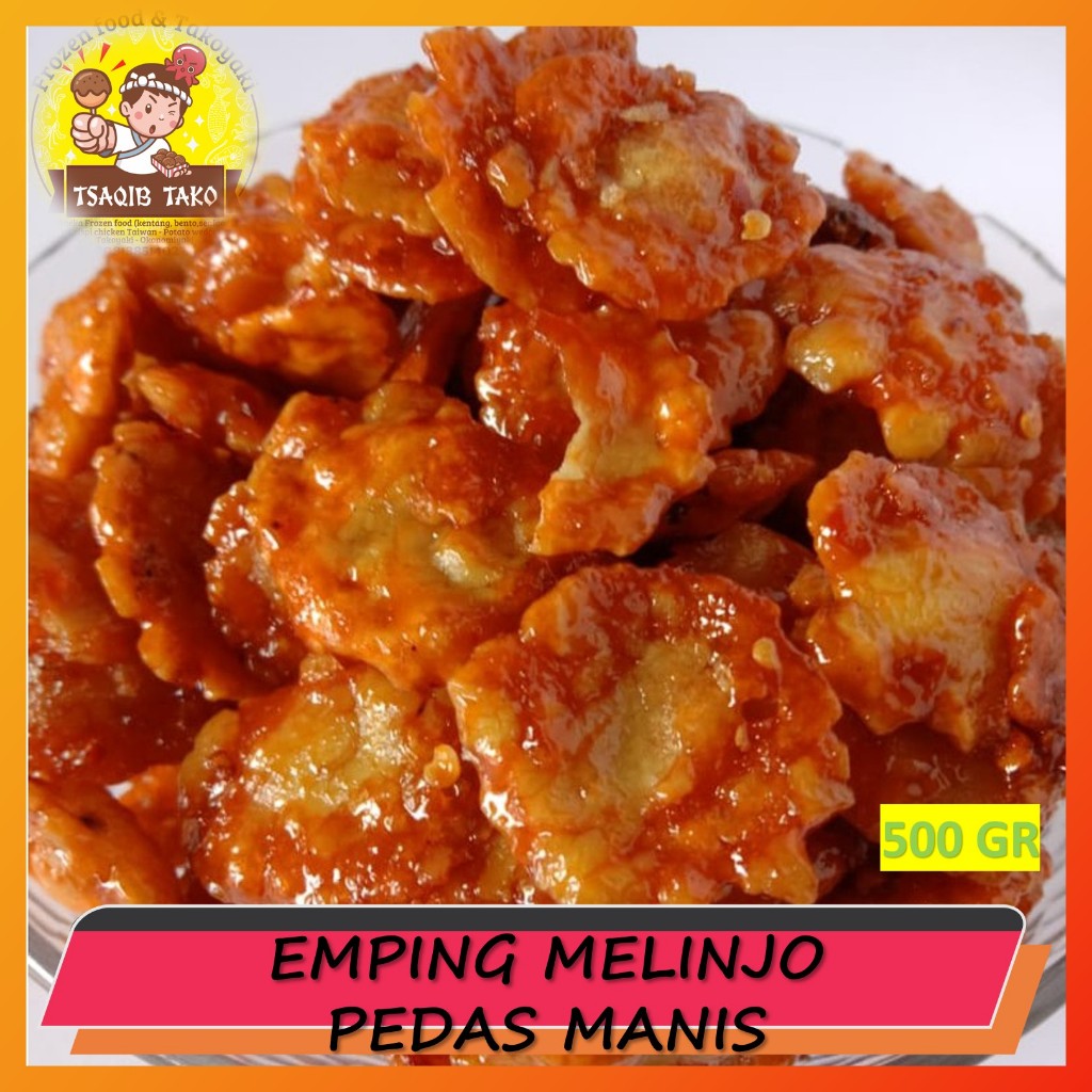 

Tsaqib Tako Emping Melinjo Pedas Manis 500 GR