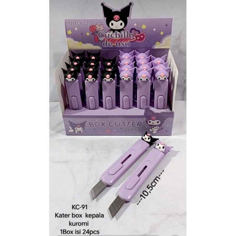 

1 BOX CUTTER KUROMI PREMIUM ISI 24
