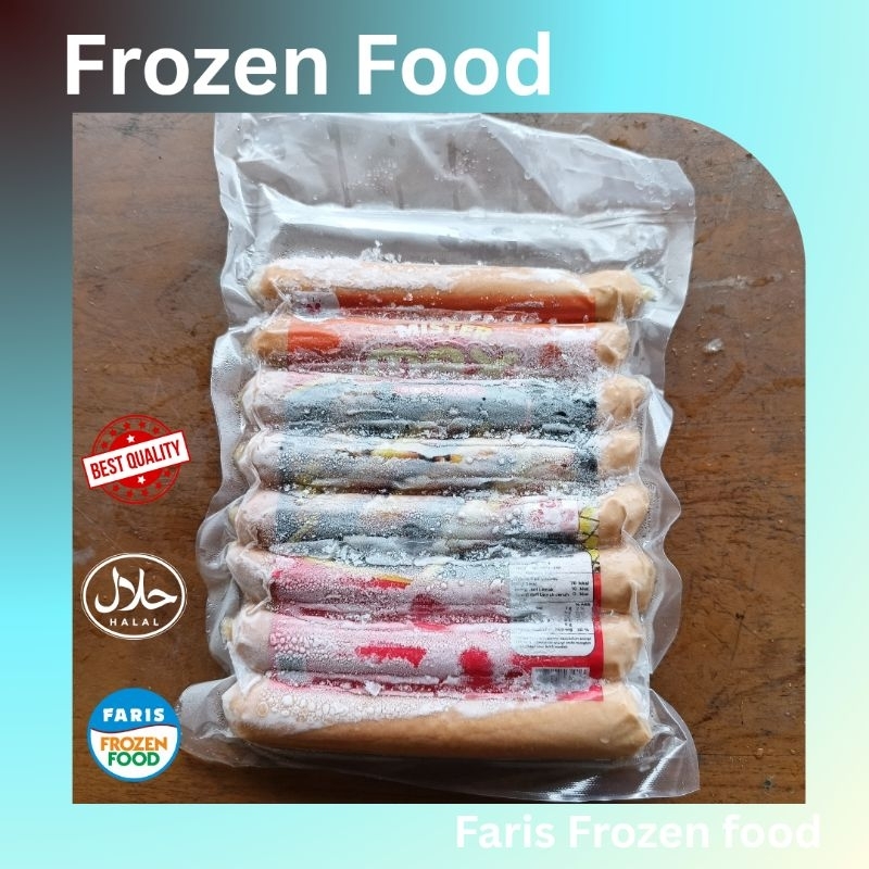

Mister Max Sosbak Jumbo isi 8 Sosis bakar Frozen Jumbo besar