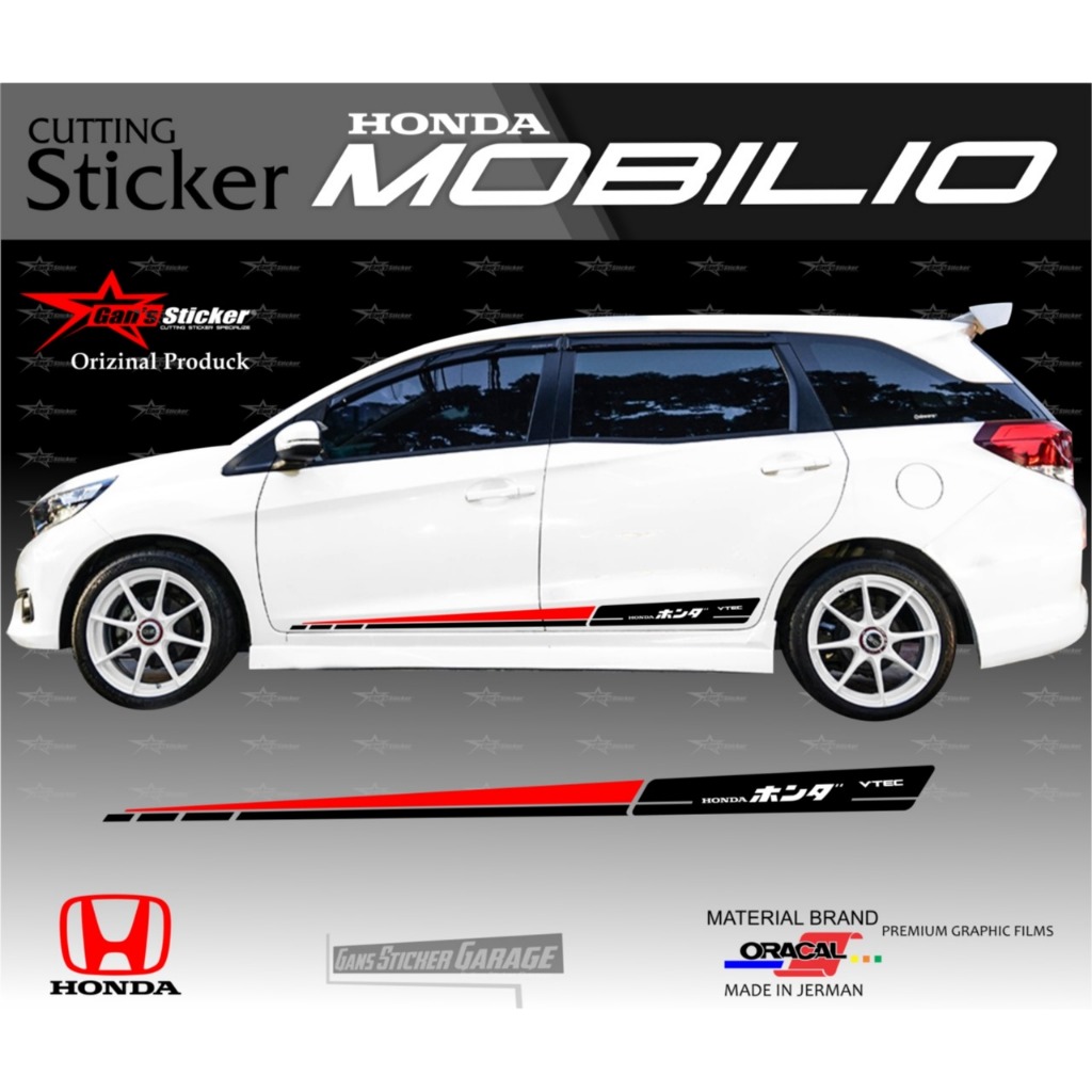 Sticker Honda Mobilio aksesoris mobil Honda Mobilio