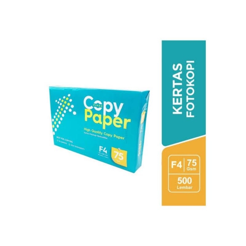 

(1 Rim) Copy Paper Kertas HVS F4 75 Gram 1 Rim|HVS F4 75gsm 1 rim 500 lembar
