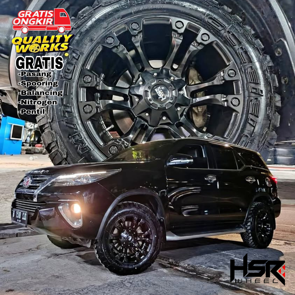 Jual Velg Mobil Pajero, Fortuner, Ring 18 Velg Model Offroad Hsr Wheel Lumbis