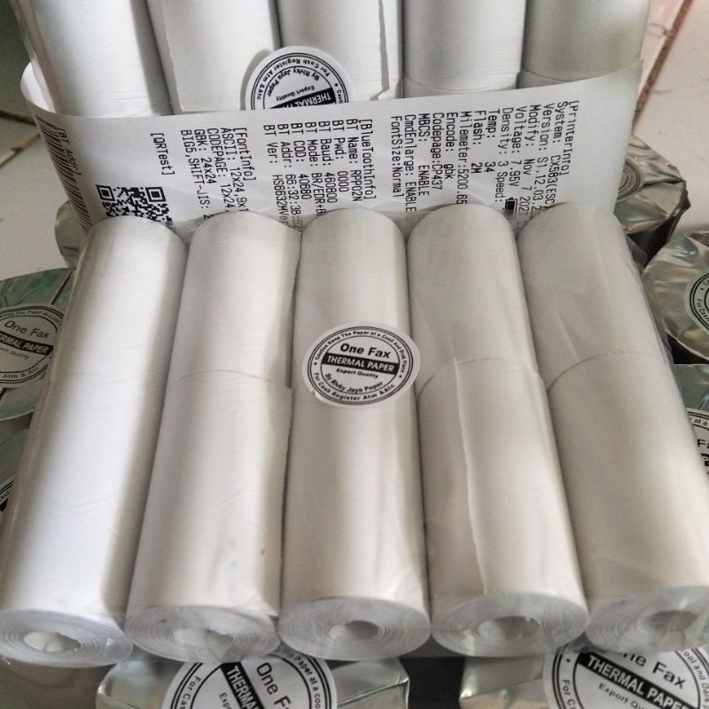 

kertas thermal paper roll 58 x 30 kertas struk kasir murah meriah non poil