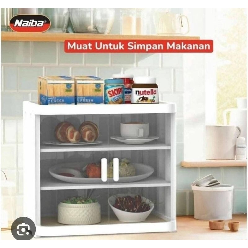 Tempat Penyimpanan Makanan / Rak Serbaguna Naiba Bistro / Rak Penyimpanan Makanan 3 Susun