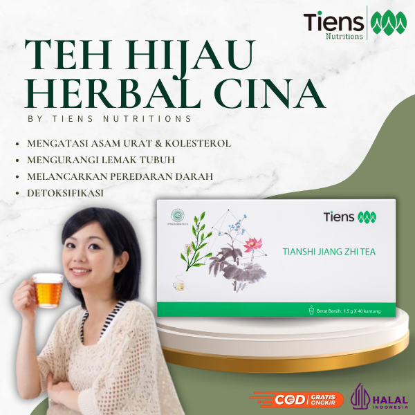 Tiens Jiang Zhi Tea - Teh Detoks - Pereda Asam Urat - Obat Kolesterol - Hypertensi - Tiens Surabaya