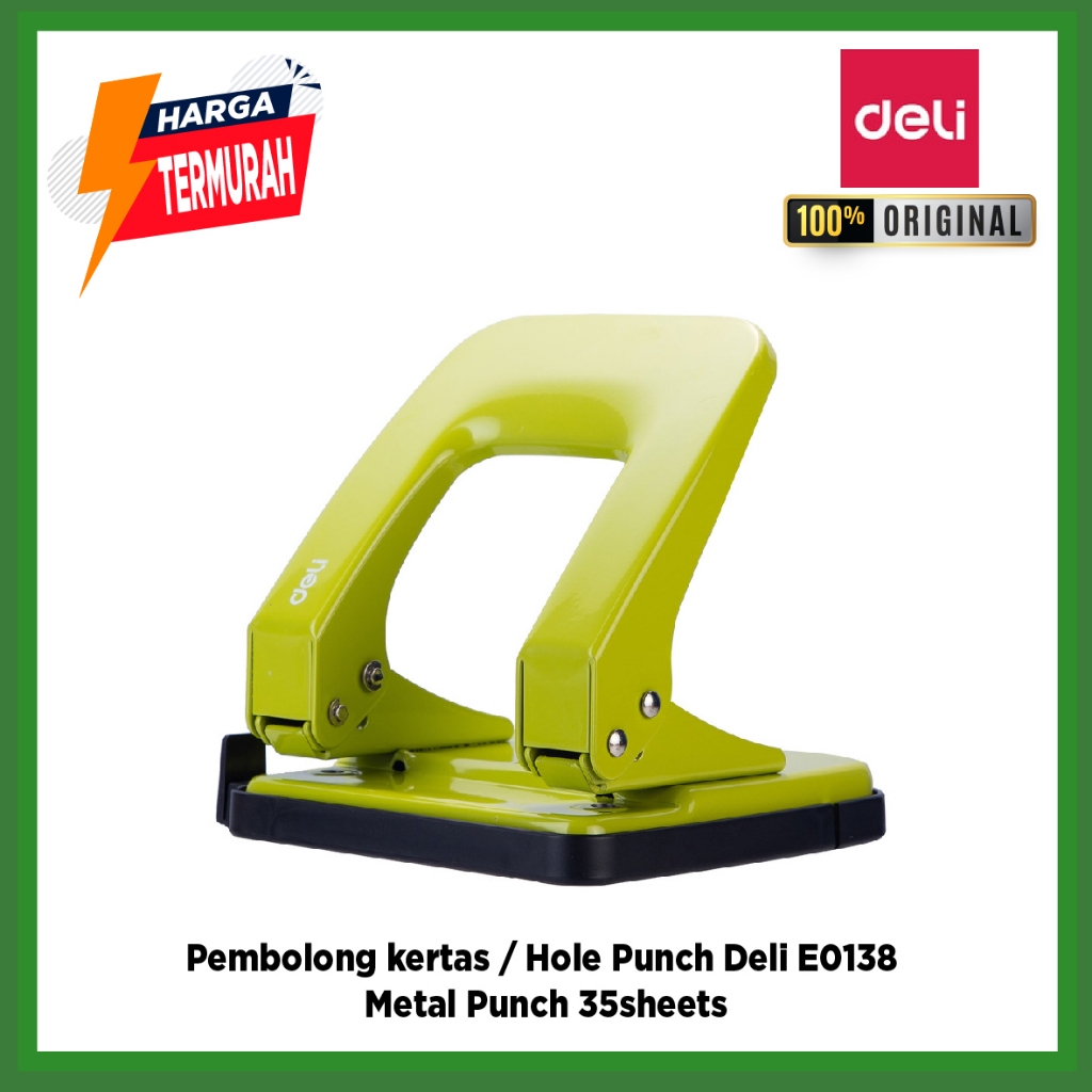

Pembolong kertas / Hole Punch Deli E0138 - Metal Punch 35sheets