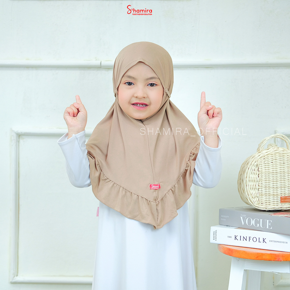 Kerudung Instan Anak Qinara Jersey Geblus Model Qinara Hijab Jersey Premium