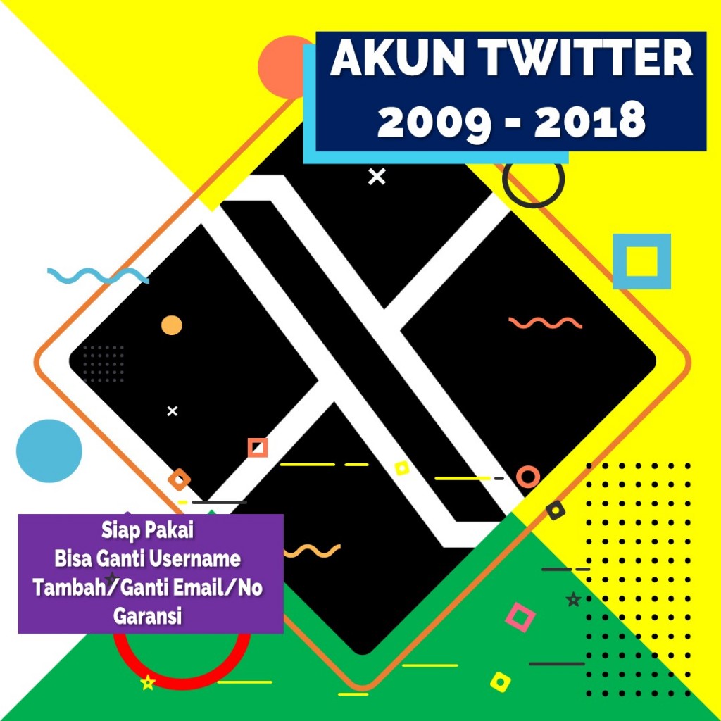[Garansi] Akun Tua X Twitter Tahun Lawas 2009-2018 Bergaransi