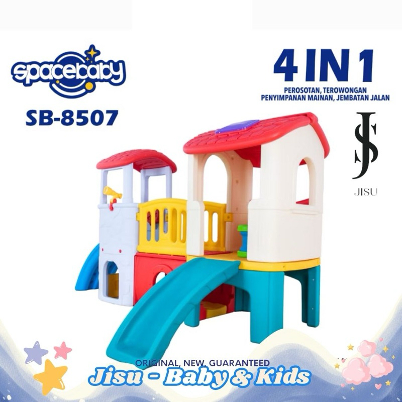 SPACEBABY SB - 8507 MAINAN ANAK RUMAH DAN PEROSOTAN ( 4 In 1)