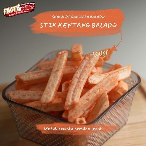 

Stik Kentang - Snack Stik Kentang Rasa Balado Original Keju - Potato Stick