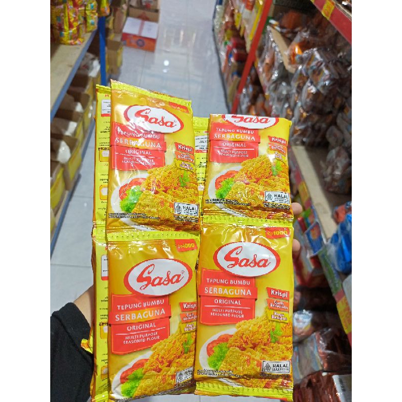 

(1rtg isi 10pcs) tepung sasa serbaguna 32gr