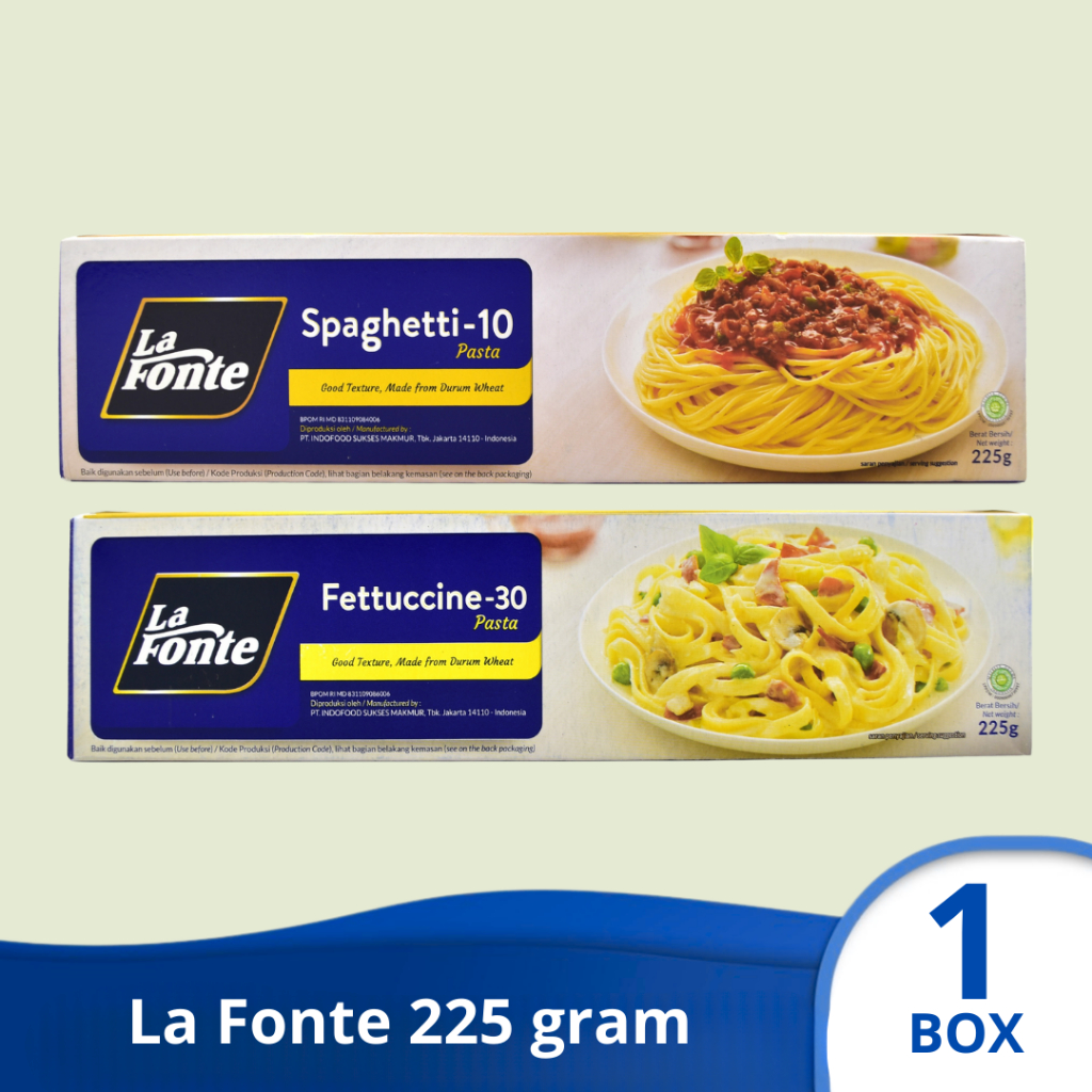 

LA FONTE SPAGHETTI FETTUCCINE Mie Pasta 225 gram