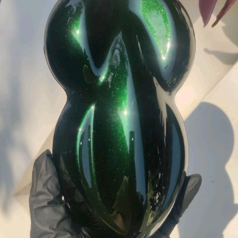 Cat Moonlight Green PU 1 liter Dominan Hitam Efek Hijau Cat Duco PU Cat Mobil Cat Body Motor