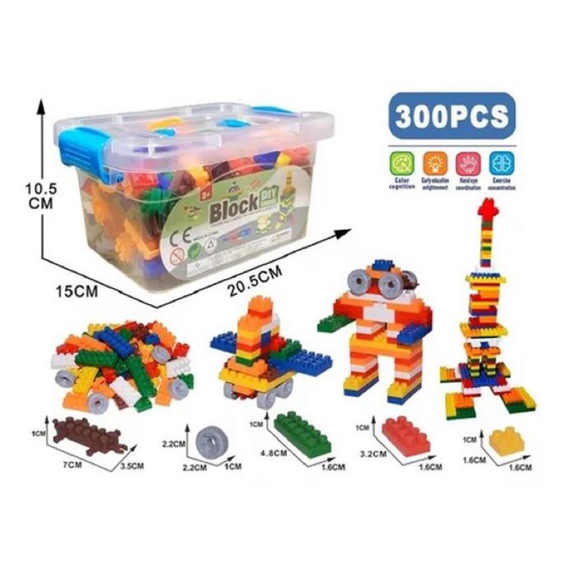 hot deals mainan anak building blocks 1box isi 300pcs / puzzle blocks susun balok paradise blocks
