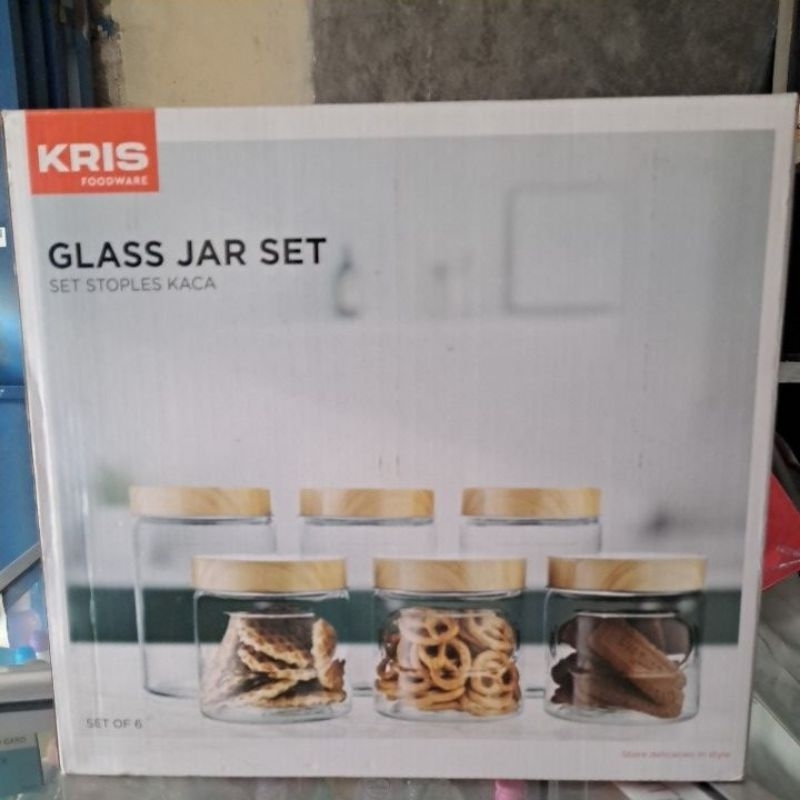 glass jar set/ set stoples kaca