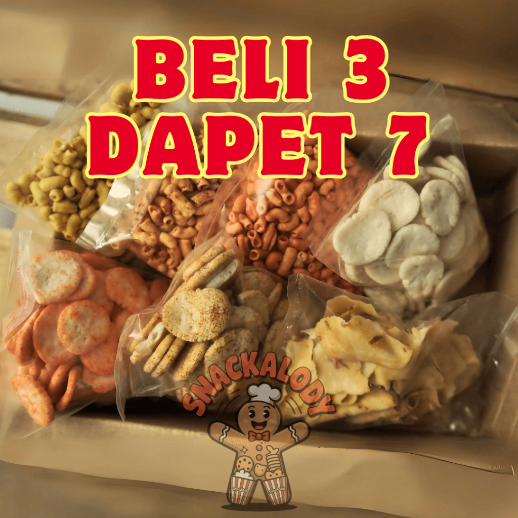 

Paket Hemat Snack 3 Dapat 7 | Makroni Bantet, Kemplang, Atos-Atos - Snackalody