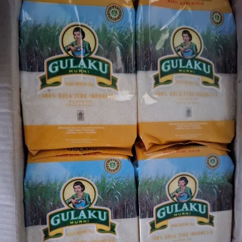 

Gulaku adalah jenis produk yang dijual dengan ukuran 1 kg dan dikemas dengan warna kuning.