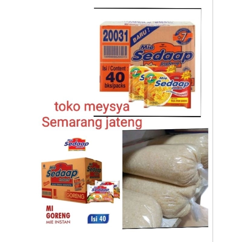 

mie sedaap 1 karton "meysya Semarang Jateng" varian rasa ( ayam bawang, goreng dll)