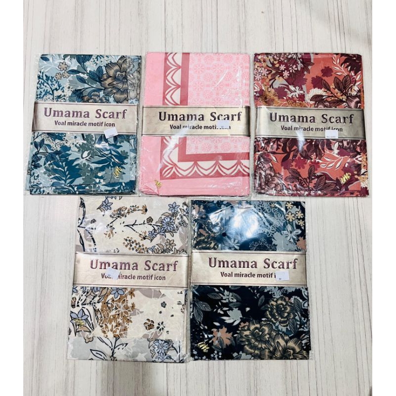 Jilbab Umama Scarf Luxury Motif Icon / Jilbab Umama Luxury Print LC Metal Logo / Umama Scarf Kerudun