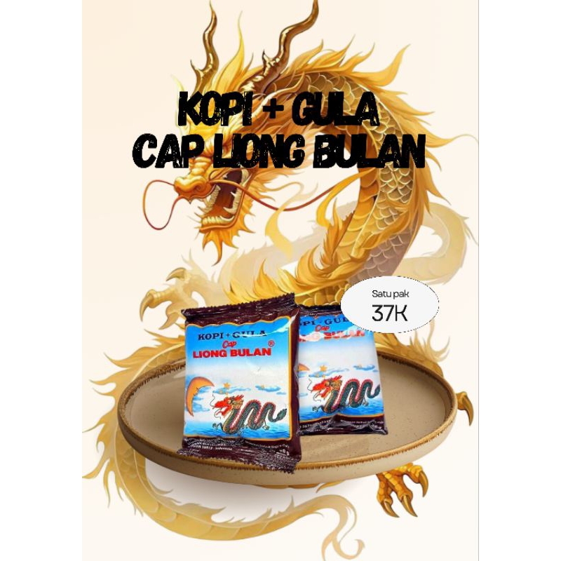 

Liong Bulan - Kopi + Gula /pak isi 20 sachet