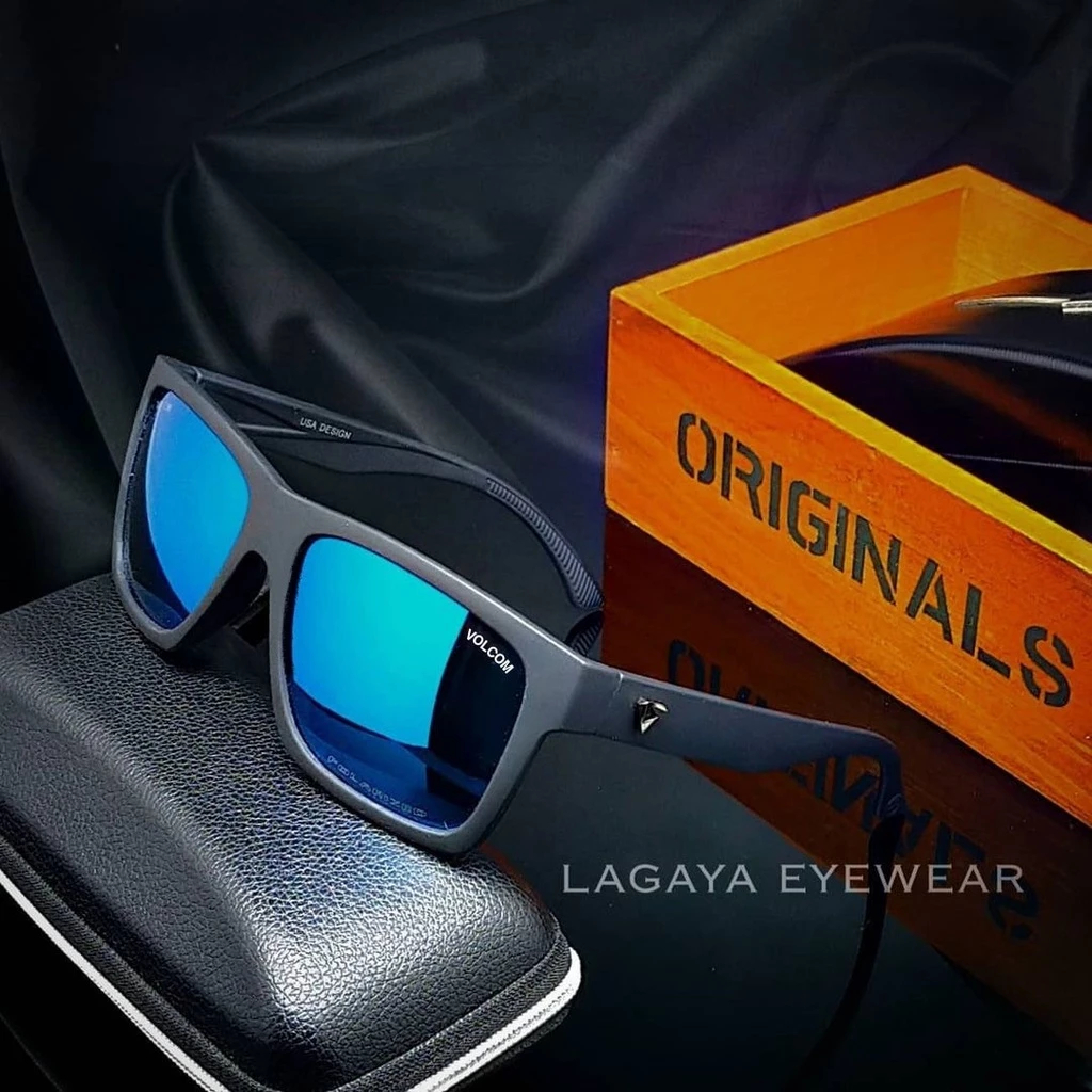 Kacamata Volcom Hitam Polarized Pria Gaya Keren 100% Lentur Anti Silau - VC 7991