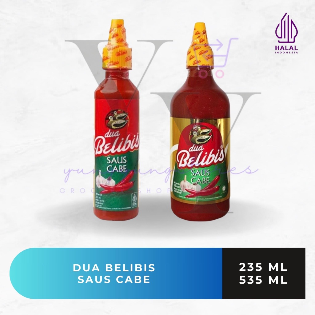 

[BOTOL PET] Saus Cabe Cap Dua Belibis Botol 235 ml / 535 ml