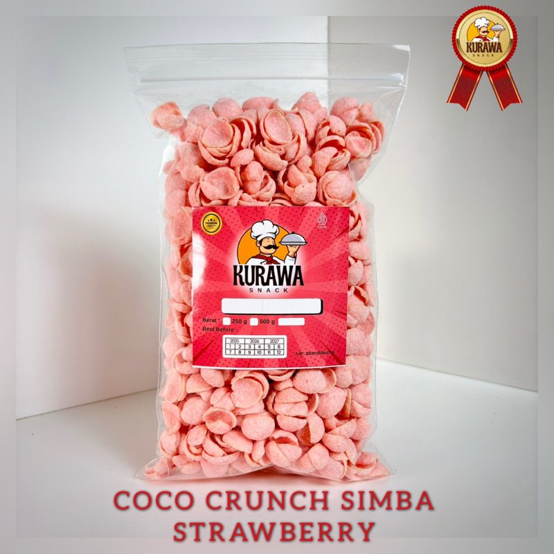 

PROMO 1 kantong coco crunch simba Strawberry 250g cemilan snack manis