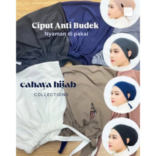 daleman kerudung CIPUT ANTI BUDEG Ciput hijab anti budeg Ciput hijab anti slip Ciput lubang telinga 