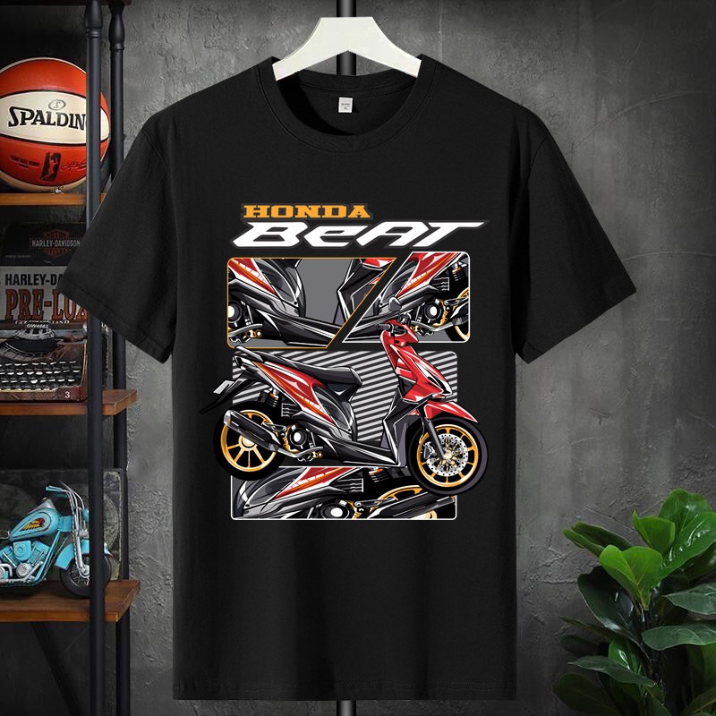 Kaos komunitas motor Honda Beat Merah 58