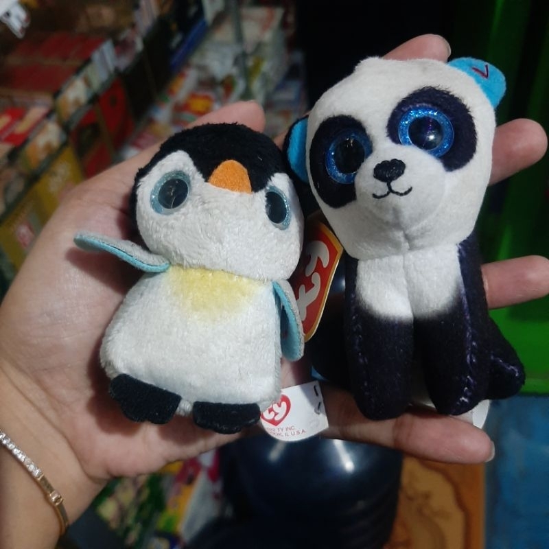boneka ty panda mcd & boneka ty penguin mcd