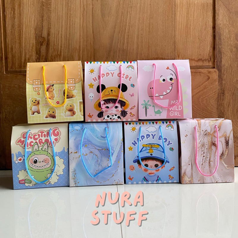 

10 Pcs Paperbag Ulang Tahun / Goodie Bag Ulang Tahun Bermacam Karakter / Tas Hadiah Sovenir Ulang Tahun